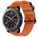 For Samsung Galaxy Watch Active 2 18mm / Gear S3 Nylon Three-ring Watch Band(Orange)