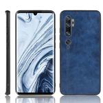 For Xiaomi Mi Note 10/Note10 Pro/CC9 Pro Shockproof Sewing Cow Pattern Skin PC + PU + TPU Case(Blue)