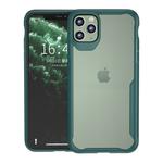 For iPhone 11 Transparent PC + TPU Full Coverage Shockproof Protective Case(Dark Green)