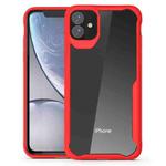 For iPhone 11 Pro Transparent PC + TPU Full Coverage Shockproof Protective Case(Red)