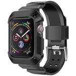 For Apple Watch 5 / 4 Generations 44mm Universal Integrated Electroplating Strap(Black)