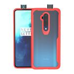 For OnePlus 7T Pro Transparent PC + TPU Full Coverage Shockproof Protective Case(Red)