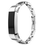 For Fitbit Alta Smart Watch X-shaped Metal Watch Band(Silver)