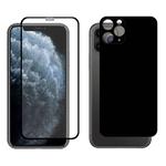 For iPhone 11 Pro Max ENKAY Hat-prince Full Glue 0.26mm 9H 2.5D Front Tempered Glass Full Coverage Film and Black Film with Camera Lens Protector Function(Black)