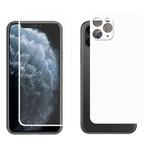 For iPhone 11 Pro Max ENKAY Hat-prince Full Glue 0.26mm 9H 2.5D Front Tempered Glass Full Coverage Film and Black Film with Camera Lens Protector Function(White)