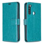 For Xiaomi Redmi Note 8 Crazy Horse Texture Horizontal Flip Leather Case with Holder & Card Slots & Wallet & Photo Frame(Blue)