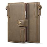 For iPhone 6 Cowhide Texture Horizontal Flip Leather Case with Holder & Card Slots & Wallet & Lanyard(Coffee)