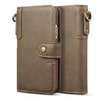 For iPhone 6 Plus Cowhide Texture Horizontal Flip Leather Case with Holder & Card Slots & Wallet & Lanyard(Coffee)