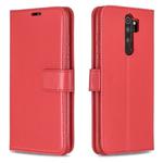 For Xiaomi Redmi Note 8 Pro Crazy Horse Texture Horizontal Flip Leather Case with Holder & Card Slots & Wallet & Photo Frame(Red)