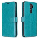 For Xiaomi Redmi Note 8 Pro Crazy Horse Texture Horizontal Flip Leather Case with Holder & Card Slots & Wallet & Photo Frame(Blue)