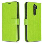 For Xiaomi Redmi Note 8 Pro Crazy Horse Texture Horizontal Flip Leather Case with Holder & Card Slots & Wallet & Photo Frame(Green)