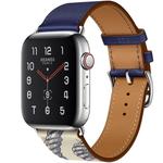For Apple Watch 3 / 2 / 1 Generation 42mm Universal Silk Screen Psingle-ring Watch Band(Blue)