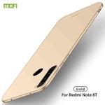 For Xiaomi RedMi Note8T MOFI Frosted PC Ultra-thin Hard Case(Gold)