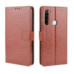 For Xiaomi Redmi Note 8T Retro Crazy Horse Texture Horizontal Flip Leather Case with Holder & Card Slots & Photo Frame(Brown)