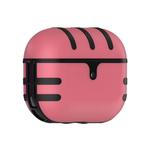 For Apple AirPods Pro Cat Texture Bluetooth Headphone PC Spray Oil Feel TPU Protective Case(Pink)