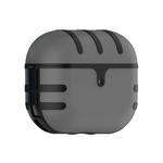 For Apple AirPods Pro Cat Texture Bluetooth Headphone PC Spray Oil Feel TPU Protective Case(Gray)