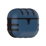 For Apple AirPods Pro Cat Texture Bluetooth Headphone PC Spray Oil Feel TPU Protective Case(Blue)