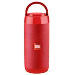 T&G TG113C Column Portable Bluetooth Mini Speaker FM Radio Waterproof Subwoofer Phone Holder Wireless Loundpeakers(Red)