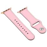 For Apple Watch 3 / 2 / 1 Generation 38mm Universal Buckle Leather Strap(Pink)