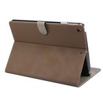 For iPad 10.2 2021 / 2020 / 2019 ENKAY Stand Folio Cover Leather Smart Case with Auto Sleep / Wake-up Function(Dark Brown)