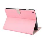 For iPad 10.2 2021 / 2020 / 2019 ENKAY Stand Folio Cover Leather Smart Case with Auto Sleep / Wake-up Function(Pink)