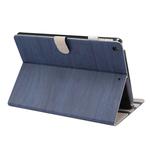 For iPad 10.2 2021 / 2020 / 2019 ENKAY Stand Folio Cover Leather Smart Case with Auto Sleep / Wake-up Function(Dark Blue)