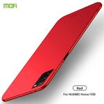 For Huawei Honor V30 MOFI Frosted PC Ultra-thin Hard Case(Red)