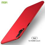 For Huawei Nova 6 MOFI Frosted PC Ultra-thin Hard Case(Red)