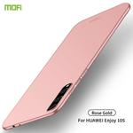 For Huawei Enjoy 10s MOFI Frosted PC Ultra-thin Hard Case(Rose Gold)