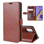For Galaxy A51 (4G) R64 Texture Single Horizontal Flip Protective Case with Holder & Card Slots & Wallet& Photo Frame(Brown)