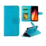 For Xiaomi Redmi Note 8T Crazy Horse Texture Leather Horizontal Flip Protective Case with Holder & Card Slots & Wallet & Photo Frame(Baby Blue)