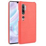 For Xiaomi Mi Note 10/Note10 Pro/CC9 Pro Shockproof Crocodile Texture PC + PU Case(Red)