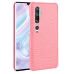 For Xiaomi Mi Note 10/Note10 Pro/CC9 Pro Shockproof Crocodile Texture PC + PU Case(Pink)