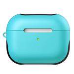 For Apple AirPods Pro Glossy PC Bluetooth Headphone Protective Case(Cambridge Blue)