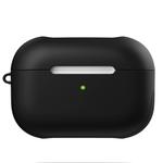 For Apple AirPods Pro Glossy PC Bluetooth Headphone Protective Case(Black)