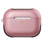 For Apple AirPods Pro Glossy PC Bluetooth Headphone Protective Case(Pink)