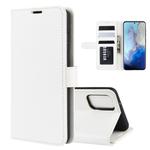 For Galaxy S20 R64 Texture Single Horizontal Flip Protective Case with Holder & Card Slots & Wallet& Photo Frame(White)