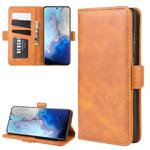 For Galaxy S20 Dual-side Magnetic Buckle Horizontal Flip Leather Case with Holder & Card Slots & Wallet(Yellow)