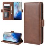 For Galaxy S20 Dual-side Magnetic Buckle Horizontal Flip Leather Case with Holder & Card Slots & Wallet(Brown)