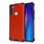 For Xiaomi Redmi Note 8T Shockproof Honeycomb PC + TPU Case(Red)