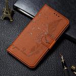 For Xiaomi Mi 9 Pro Litchi Texture Feather Embossing Horizontal Flip Leather Case with Holder & Card Slots & Wallet & Photo Frame & Lanyard(Brown)