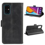 For Galaxy S20+ Dual-side Magnetic Buckle Horizontal Flip Leather Case with Holder & Card Slots & Wallet(Black)