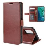 For Huawei Honor V30/V30 Pro R64 Texture Single Horizontal Flip Protective Case with Holder & Card Slots & Wallet& Photo Frame(Brown)