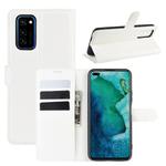 For Huawei Honor V30/V30 Pro Litchi Texture Horizontal Flip Protective Case with Holder & Card Slots & Wallet(White)