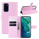 For Huawei Honor V30/V30 Pro Litchi Texture Horizontal Flip Protective Case with Holder & Card Slots & Wallet(Pink)