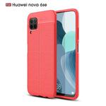 For Huawei Nova 6 SE Litchi Texture TPU Shockproof Case(Red)