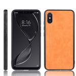 For Xiaomi Mi 8 Pro Shockproof Sewing Cow Pattern Skin PC + PU + TPU Case(Orange)