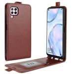 For Huawei Nova 6 SE R64 Texture Single Vertical Flip Leather Protective Case with Card Slots & Photo Frame(Brown)