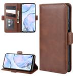 For Huawei Nova 6 SE Dual-side Magnetic Buckle Horizontal Flip Leather Case with Holder & Card Slots & Wallet(Brown)