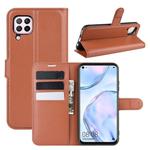 For Huawei Nova 6 SE Litchi Texture Horizontal Flip Protective Case with Holder & Card Slots & Wallet(Brown)
